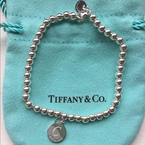 Engraved Tiffany Bead Bracelet